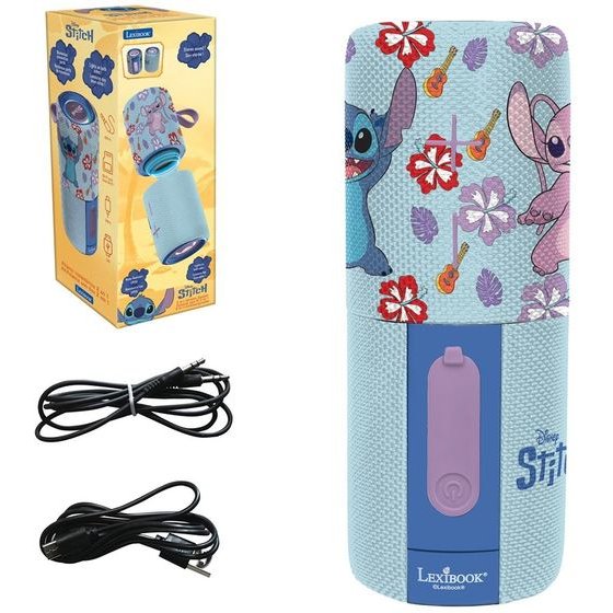 Lexibook Disney: Stitch - 2-in-1 Wireless Speaker (25.BTPDUO2D)