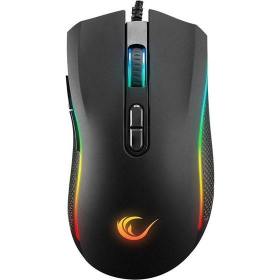 RAMPAGE SMX-R44 V2 Macro Black Mouse 12800 Dpi Rgb Led - (SMX-R44V2BLACK)