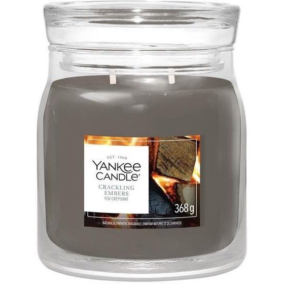 Yankee Home Yankee Candle Crackling Embers Wax Candle Cylinder Wood Grey 1 pc(s) - (2247800)