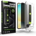 Techsuit - [Fingerprint Unlock Compatible] Titanglass Crystalhd - Samsung Galaxy S24 Fe / A56 5G - Privacy