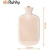 Ruhhy Rubber Hot Water Bottle In a Cover 2000ml - (19516-0)