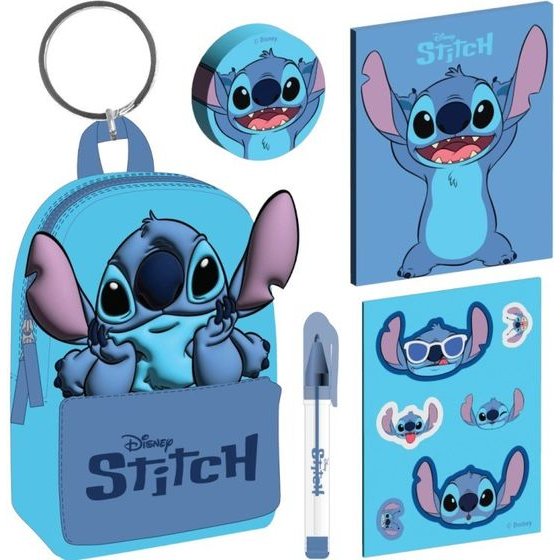 Pyramid Py Lilo & Stitch (Core BLUE) Mini Filled Backpack Keychain - (SR2500423)