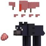 Mattel Minecraft: Armored Wolf - Figure 8cm (JJR99)