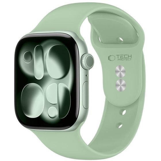 Tech-Protect Silicone Apple Watch 8 / 9 / 10 / 11 / 12 / Se (40 / 41 / 42 MM) PISTACHIO