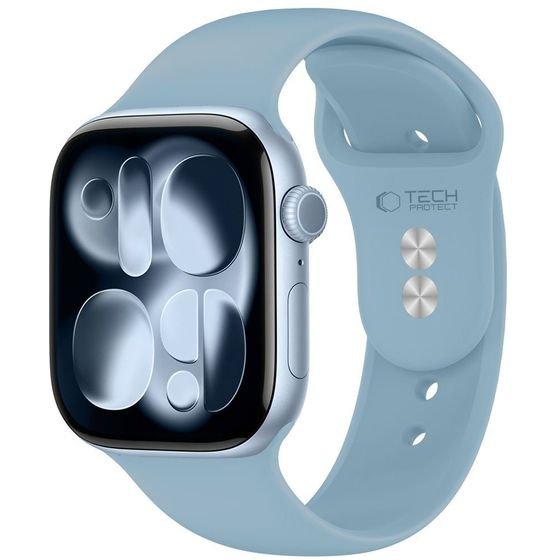 Tech-Protect Silicone Apple Watch 8 / 9 / 10 / 11 / 12 / Se / Ultra (44 / 45 / 46 / 49 MM) Blue JEANS