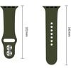 Tech-Protect Silicone Apple Watch 8 / 9 / 10 / 11 / 12 / Se / Ultra (44 / 45 / 46 / 49 MM) Olive GREEN