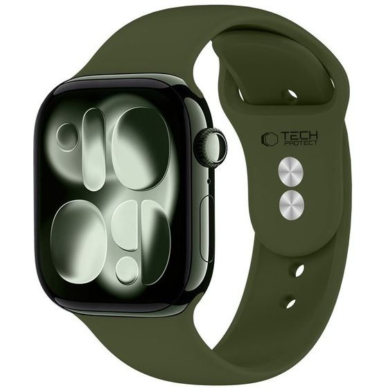 Tech-Protect Silicone Apple Watch 8 / 9 / 10 / 11 / 12 / Se / Ultra (44 / 45 / 46 / 49 MM) Olive GREEN
