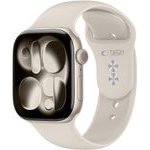 Tech-Protect Silicone Apple Watch 8 / 9 / 10 / 11 / 12 / Se / Ultra (44 / 45 / 46 / 49 MM) STARLIGHT