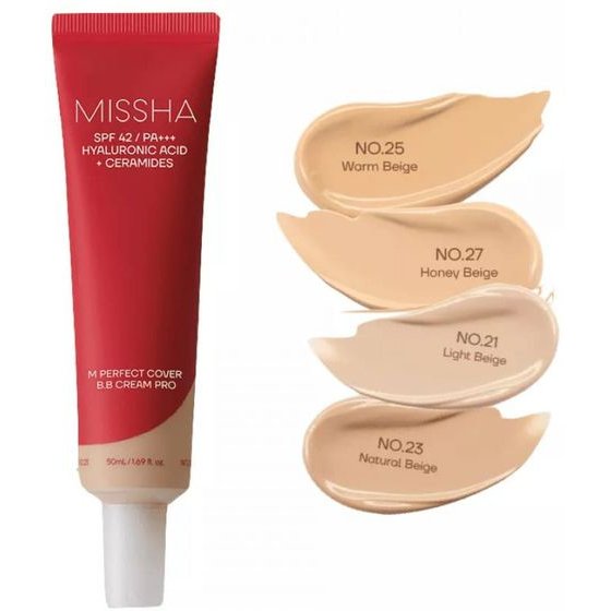 Missha Perfect Cover Bb Cream Pro #25 Warm Beige Renew - (MIS-35)