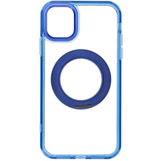 Case For Iphone 11 Frame Circle Stand Compatible With Magsafe Navy Blue OEM