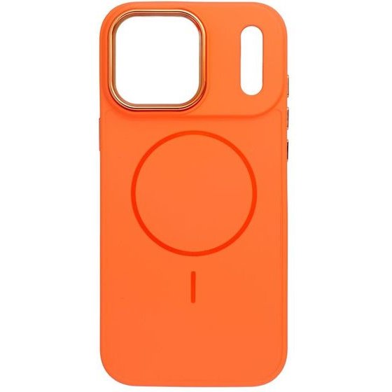Case For Iphone 18 Pro Max / 17 Pro Max Frame Mag Cover Compatible With Magsafe Orange OEM