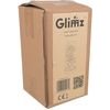 Glimz Rose in glass - luminous 22cm - (19501-0)