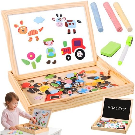 Kruzzel 25637 double-sided educational board - (18762-0)