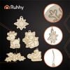 Ruhhy Wooden baubles for painting 24 pcs 26471 - (18604-0)