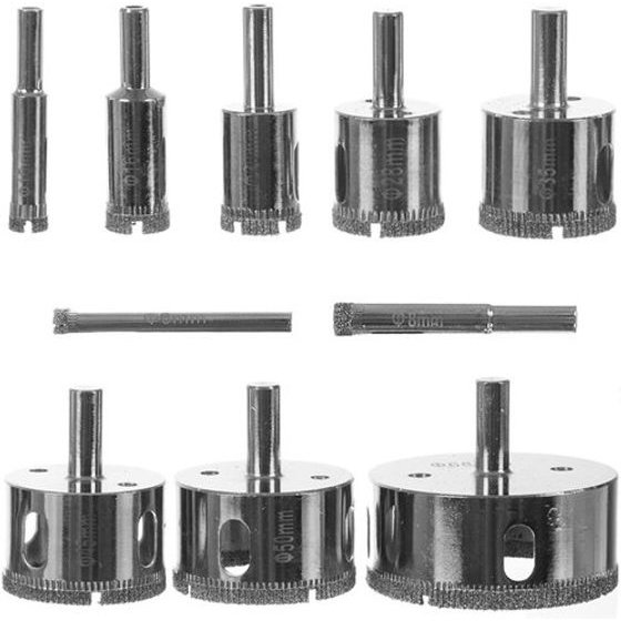 Bigstren Diamond hole saws - set of 10 21641 - (16731-0)