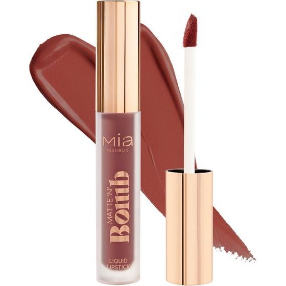 Mia Cosmetics Matte 'N Bomb Liquid Lipstick 08-Red Dahlia 4.5ml - (1678)