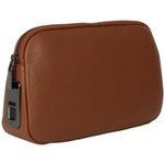 4sMarts Fingerprint Lock Pouch Tech-Clutch Secure Brown - (541939)