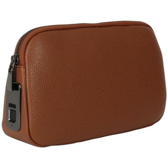 4sMarts Fingerprint Lock Pouch Tech-Clutch Secure Brown - (541939)
