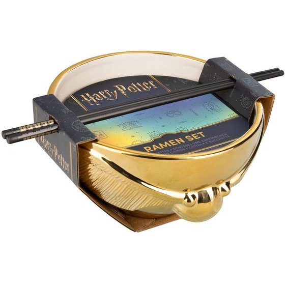 Paladone: Harry Potter - Golden Snitch Ramen Bowl With Chopsticks (PP15893HP)
