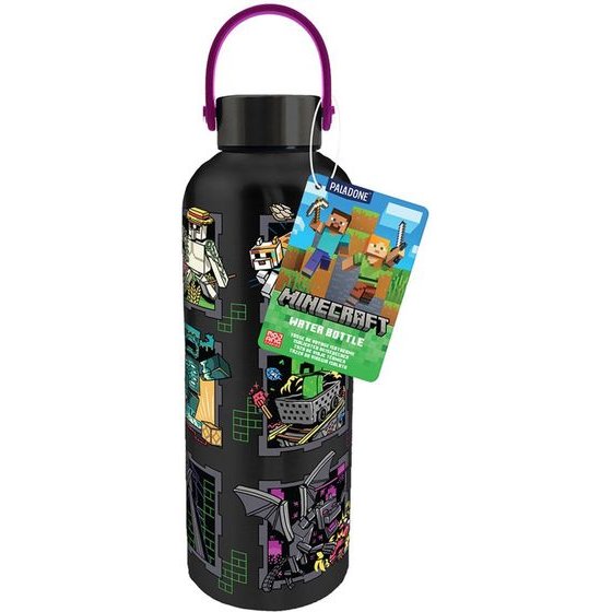 Paladone: Minecraft - Mascots Metal Water Bottle Carry Loop (PP15878MCF)