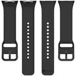 Tactical Silicone Band For Xiaomi Redmi Watch 4/5/6 Black - (884)