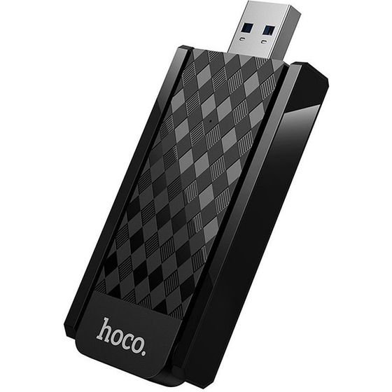 Hoco Network Card Wifi 6 Usb A (2 antennas) HI34 black