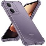 Techsuit - Shockproof Clear Silicone - Xiaomi Redmi 17C 5G - Smoke Black
