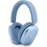 Guess Metallic Finish Gold Script Logo Enc Wireless Headphone Light Blue - (GUBHP10HMBCB)