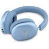 Guess Metallic Finish Gold Script Logo Enc Wireless Headphone Light Blue - (GUBHP10HMBCB)