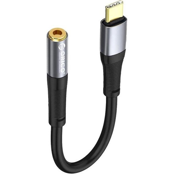 Orico AXC-02 USB-C To 3.5 Mm Jack Audio Cable 20 Cm - Black -AXC-02-BK-Bp - (ORICO-AXC-02-BK-BP)