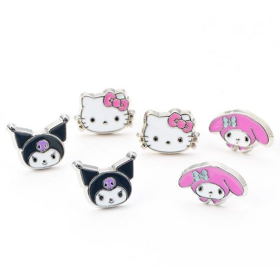 Carat Shop Sanrio: Hello Kitty And Friends - Kuromi And My Melody - Earring Stud Set (HKES0014)