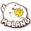 Carat Shop: Molang - Molang And Piu Piu Logo Pin Badge (MLPB0129)