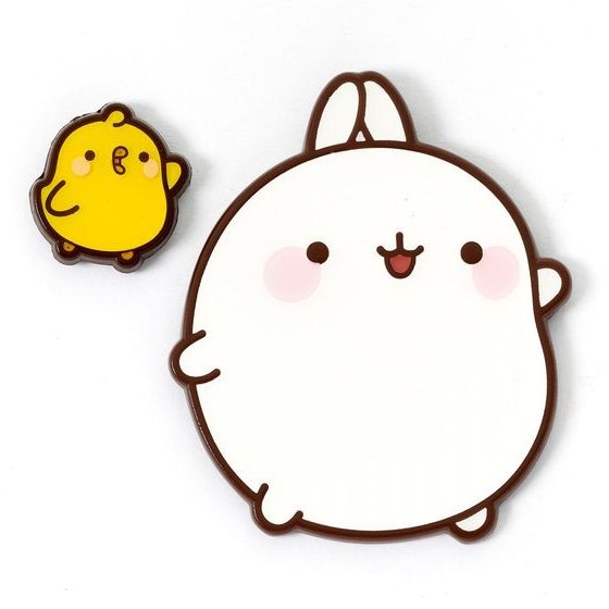 Carat Shop: Molang - Molang And Piu Piu Pin Badge (MLPB0128)