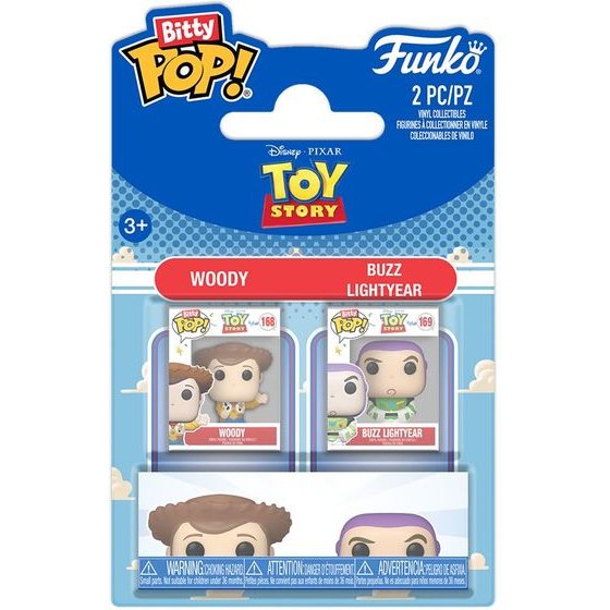 Funko Bitty Pop! 2-pack: Toy Story - Woody & Buzz Lightyear Vinyl Figures
