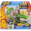 Mattel Hot Wheels: Tracks With Beasts - Hot Wheels City Croc Pizza Attack (JHL93)