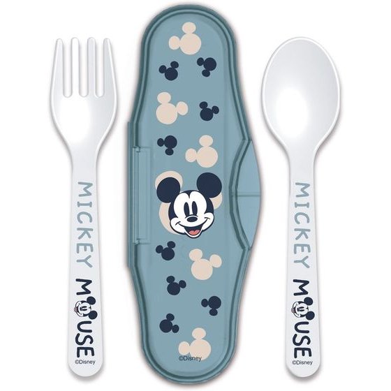 Stor Disney: Mickey Mouse Full Of Smiles - Toddler 2 Pcs Pp Traveling Spoons (10466)