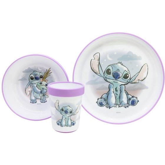 Stor Disney: Stitch Cuddle Me - Baby Non Slip 3 Pcs Bicolor Premium Set In Gift Box (10995)