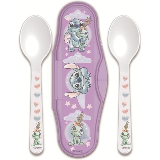 Stor Disney: Stitch Cuddle Me - Toddler 2 Pcs Pp Traveling Spoons (10966)