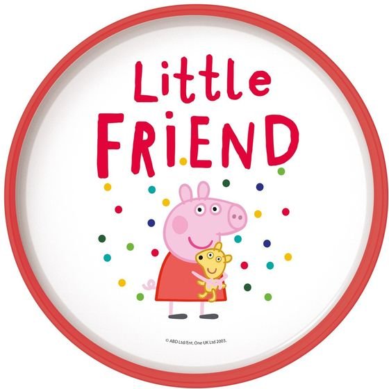 Stor: Peppa Pig - Little One Non Slip Bicolor Premium Plate (13493)