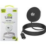 Lime ��������� ��������� Magsafe 25W QI2.2 LWM25W Avs Ultra Slim ���������� �� ������� USB-C ���������� 1.2m BLACK