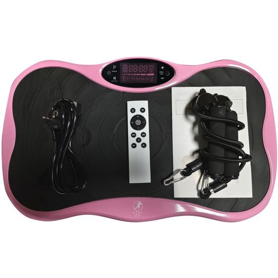 EXTRALINK Moonwalk Spinmove Pink, Vibration Exercise Platform For Fitness, 200W - (EX.99984)