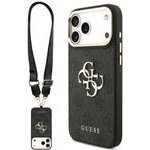 Guess Case 4G Big 4G Classic Logo Big Strap Metal Buttons For Iphone 18 Pro / 17 Pro Black - (GUHCP18LP4G4BCSK)