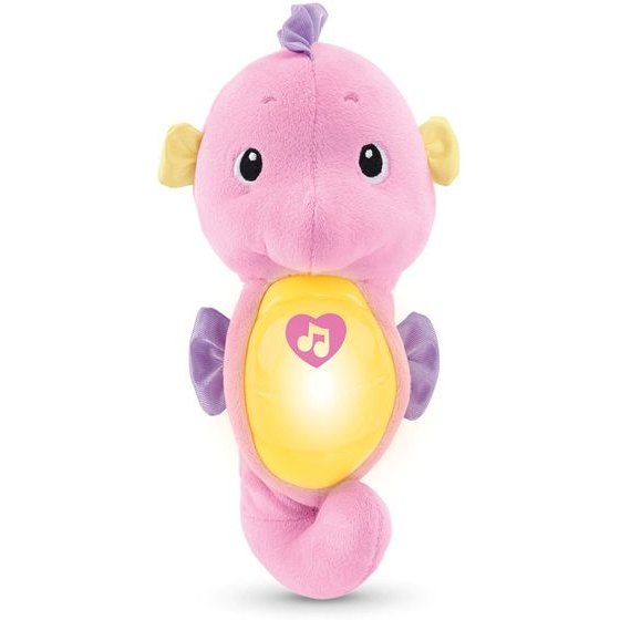 Fisher-Price: Infant Toys (0-6 Months) Sleep Soothers - Seahorse Soother - Pink (DGH73)