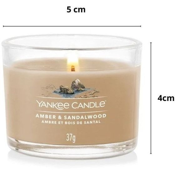 Yankee Home Scented Candle Yankee Candle Amber & Sandalwood 37 g Mini - (2236242)