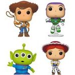 Funko Pop! 4-Pack Disney: Toy Story - Woody, Buzz Lightyear, Alien, Jessie Vinyl Figures