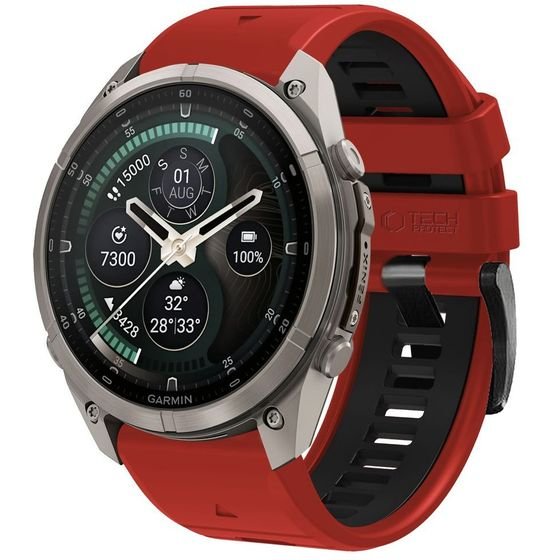Tech-Protect Iconband Pro Garmin Fenix 5X / 5X Plus / 6X / 6X Pro / 7X / 8 / 8 Pro / 9 / 9 Pro (51 MM) RED/BLACK