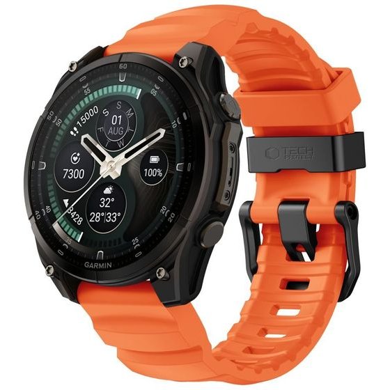 Tech-Protect Motion Garmin Fenix 5X / 5X Plus / 6X / 6X Pro / 7X / 8 / 8 Pro / 9 / 9 Pro (47 MM) Signal ORANGE