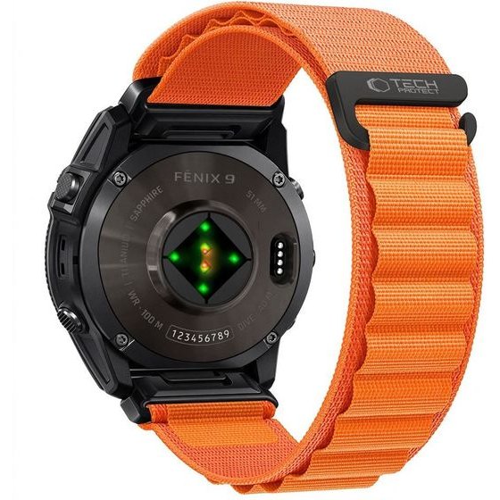 Tech-Protect Nylon Pro Garmin Fenix 5X / 5X Plus / 6X / 6X Pro / 7X / 8 / 8 Pro / 9 / 9 Pro (47 MM) ORANGE