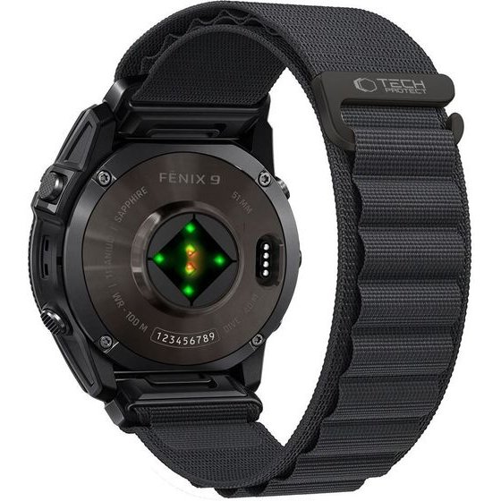 Tech-Protect Nylon Pro Garmin Fenix 5X / 5X Plus / 6X / 6X Pro / 7X / 8 / 8 Pro / 9 / 9 Pro (51 MM) BLACK