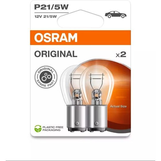 Ledvance Osram OSRAM ��������� ����������� Original - Metal Base P21/5W BAY15d / 7528-2BL
